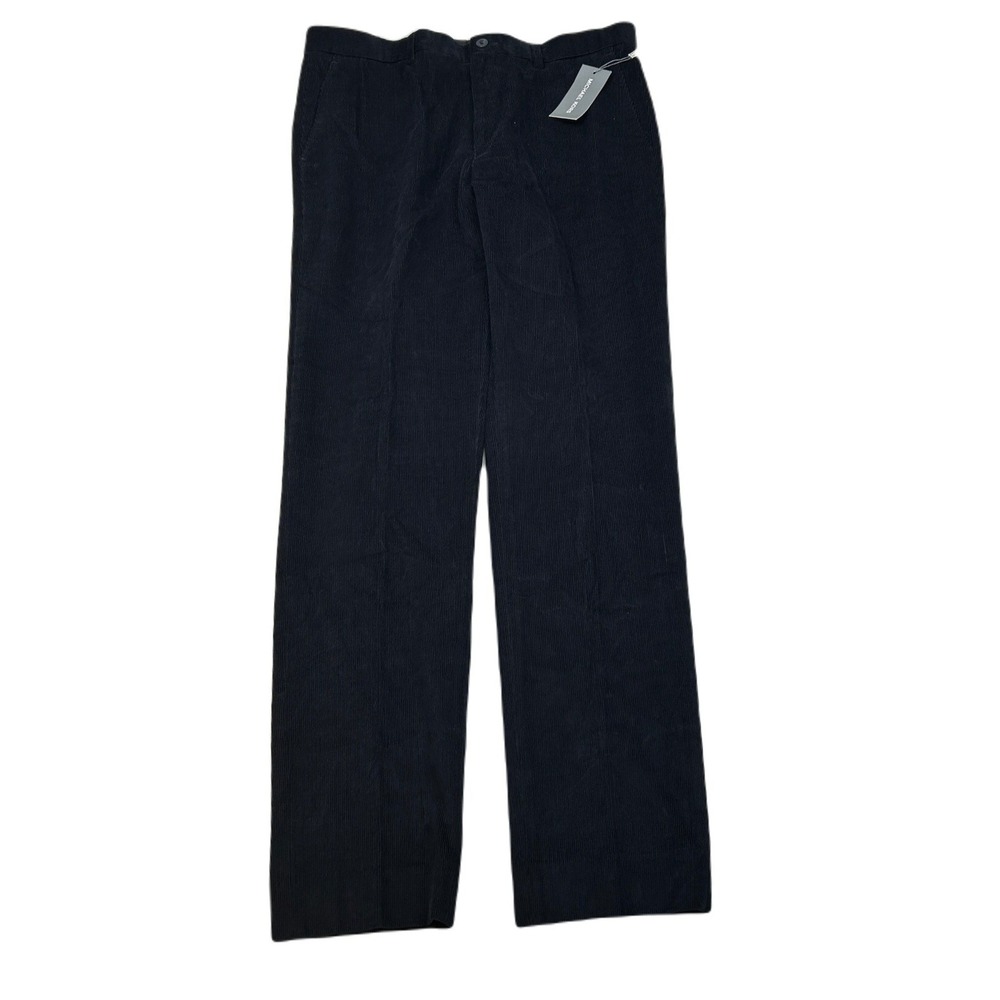 Michael Kors Corduroy Pants‎ Mens 33x32 Navy Blue Marica Modern Fit NEW